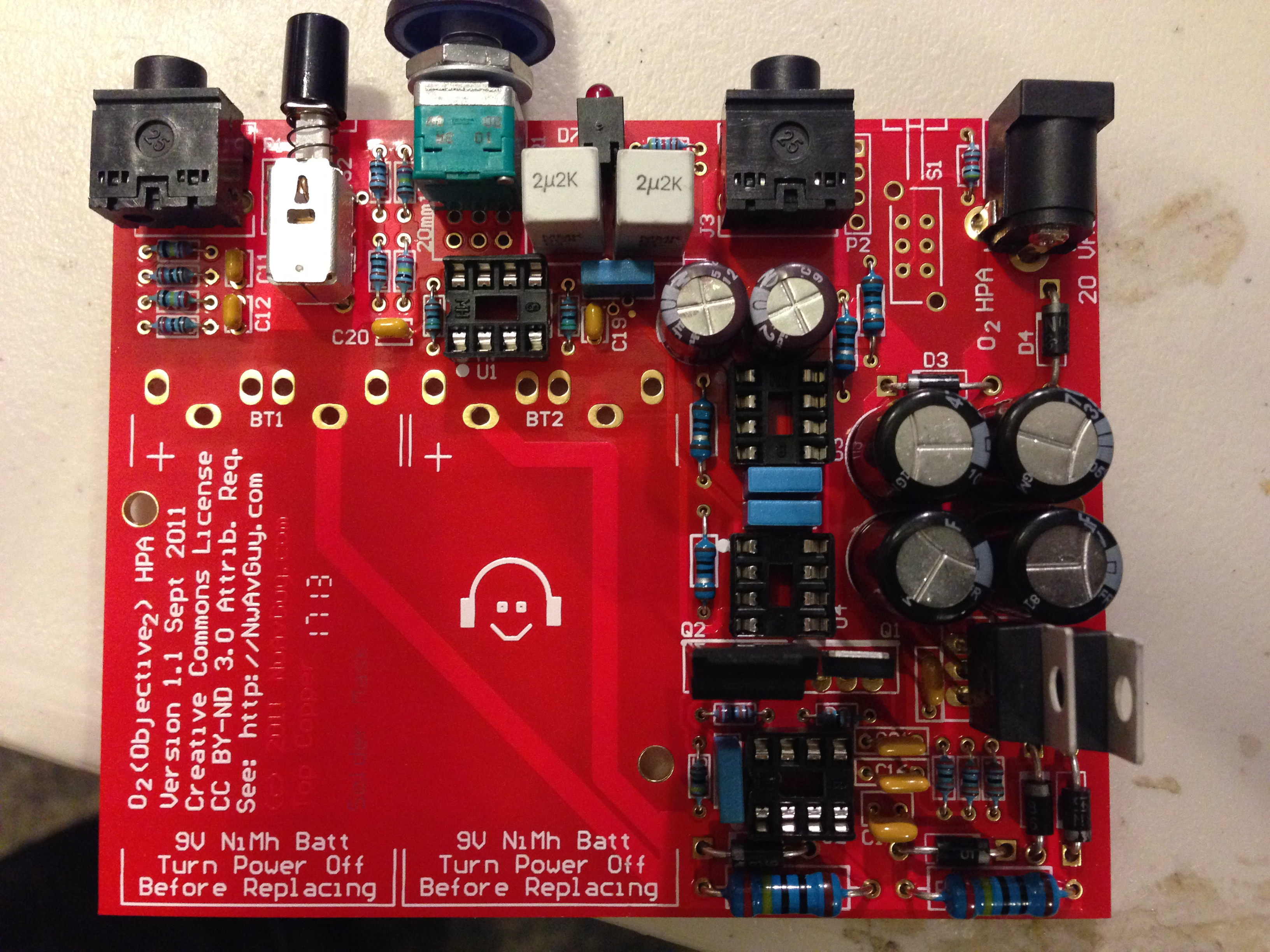O2 Headphone Amplifier - Mostly Complete