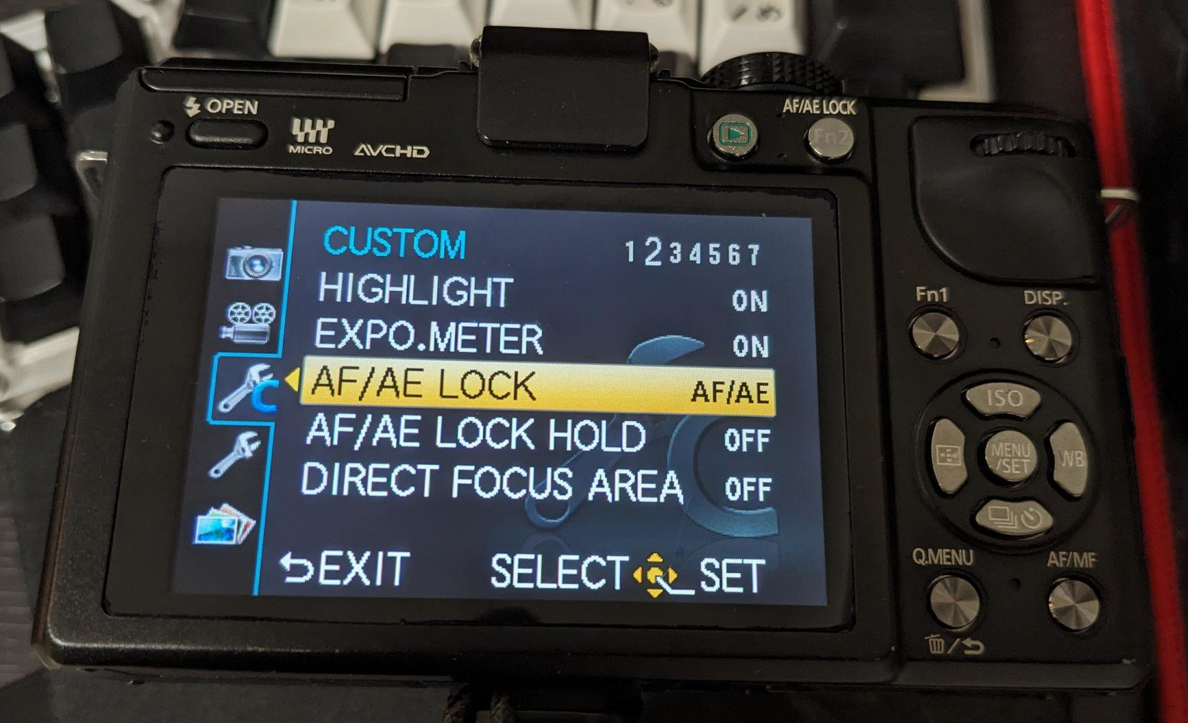 Japanese GX1 camera with English menus