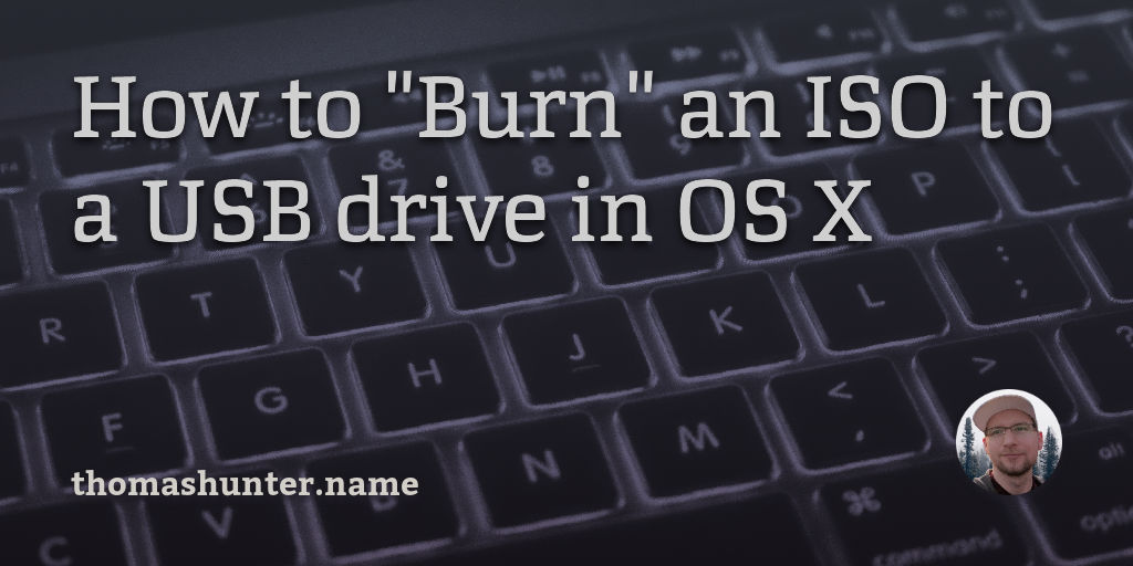 burn windows 10 iso to usb on a mac